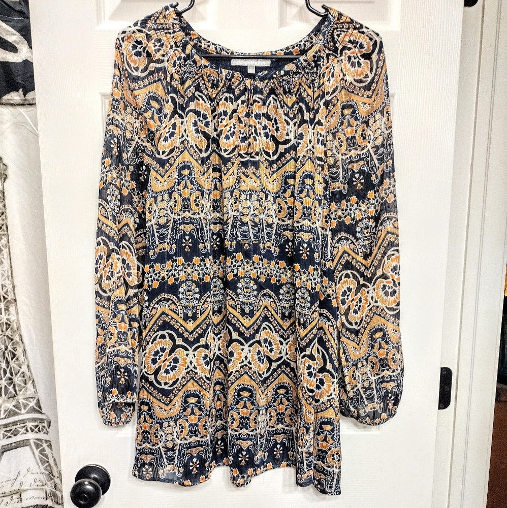 Daniel Rainn Women's Cotton Blend Floral Top Blouse Size 3X